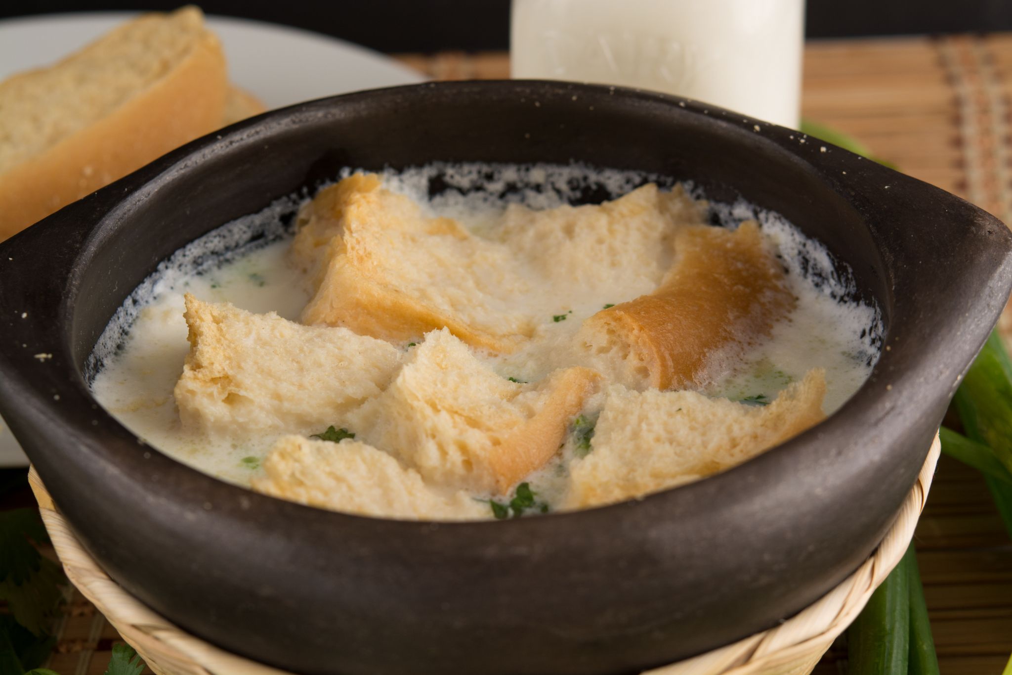 Changua (Colombian Milk Soup With Poached Eggs)