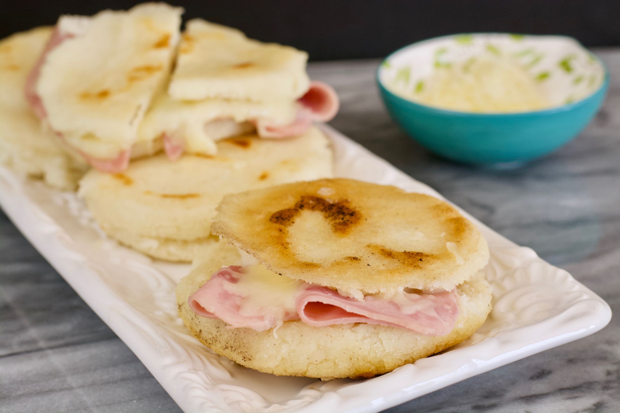 Ham And Cheese Arepas