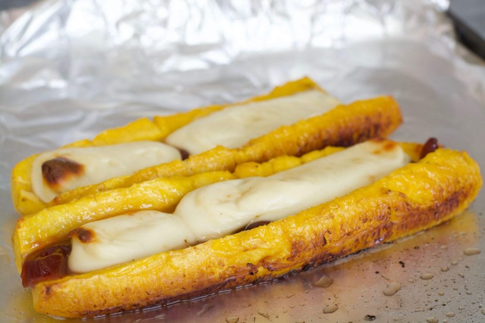 Sweet Plantains With Cheese & Guava Paste